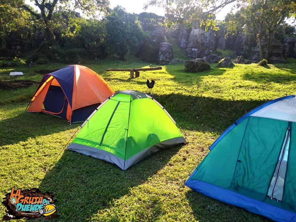 Camp La Gruta Del Duende Otel Cuetzalán del Progreso Dış mekan fotoğraf